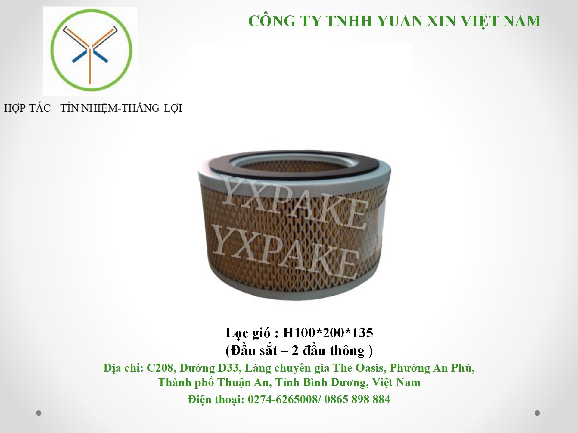 mẫu lọc gióH100*200*135