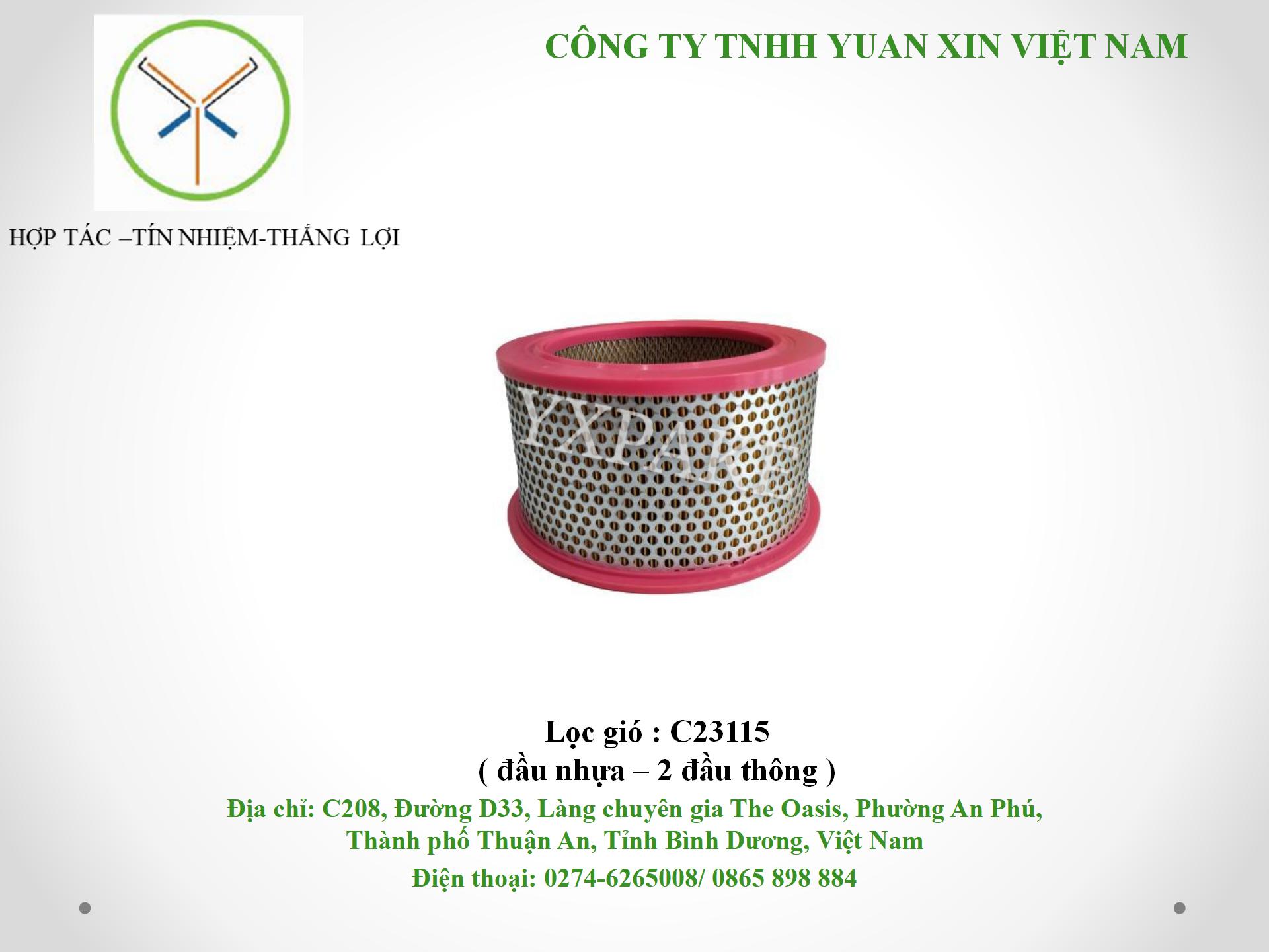 mẫu lọc gióC23115