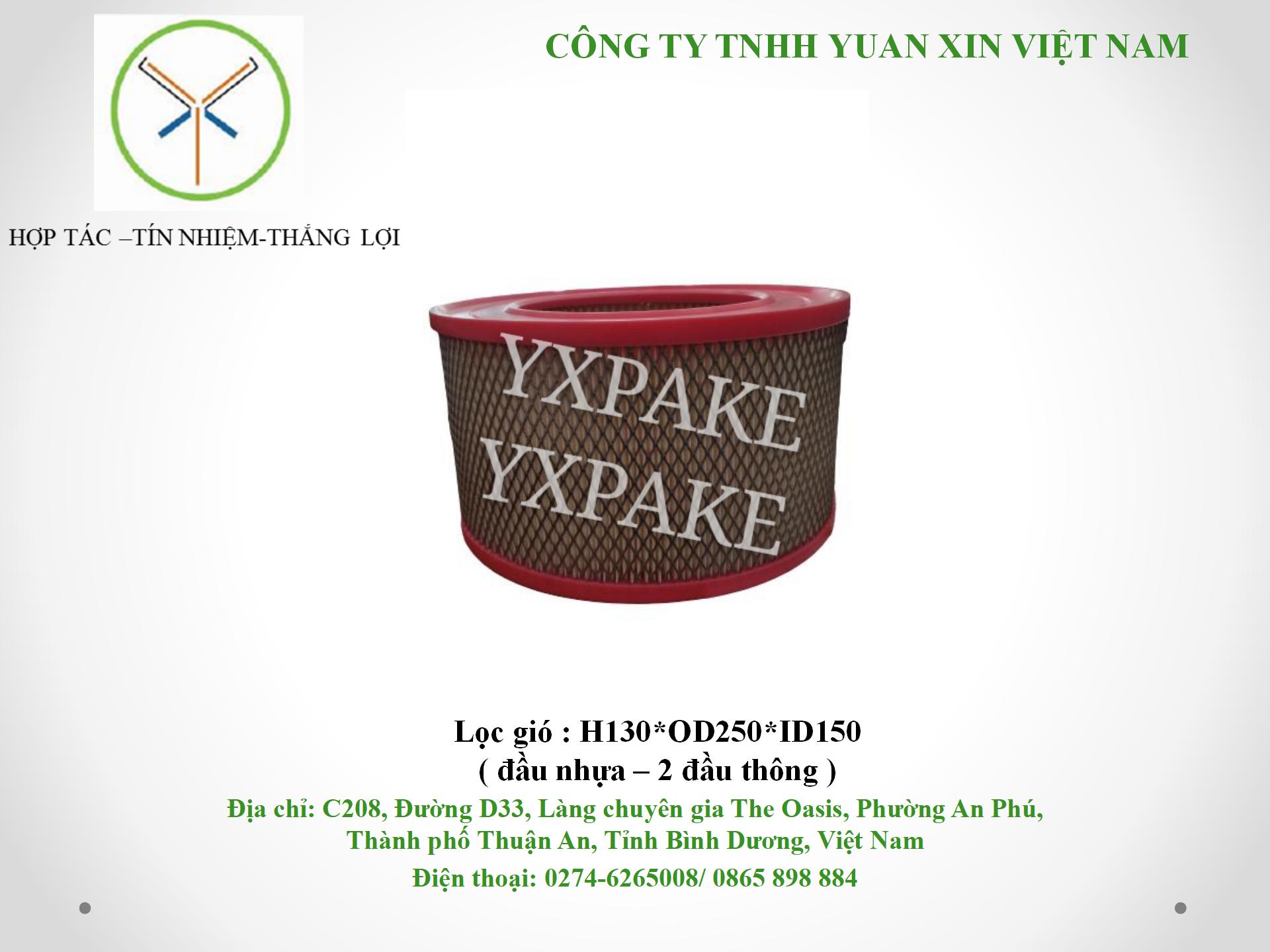 mẫu lọc gióH130*OD250*ID150