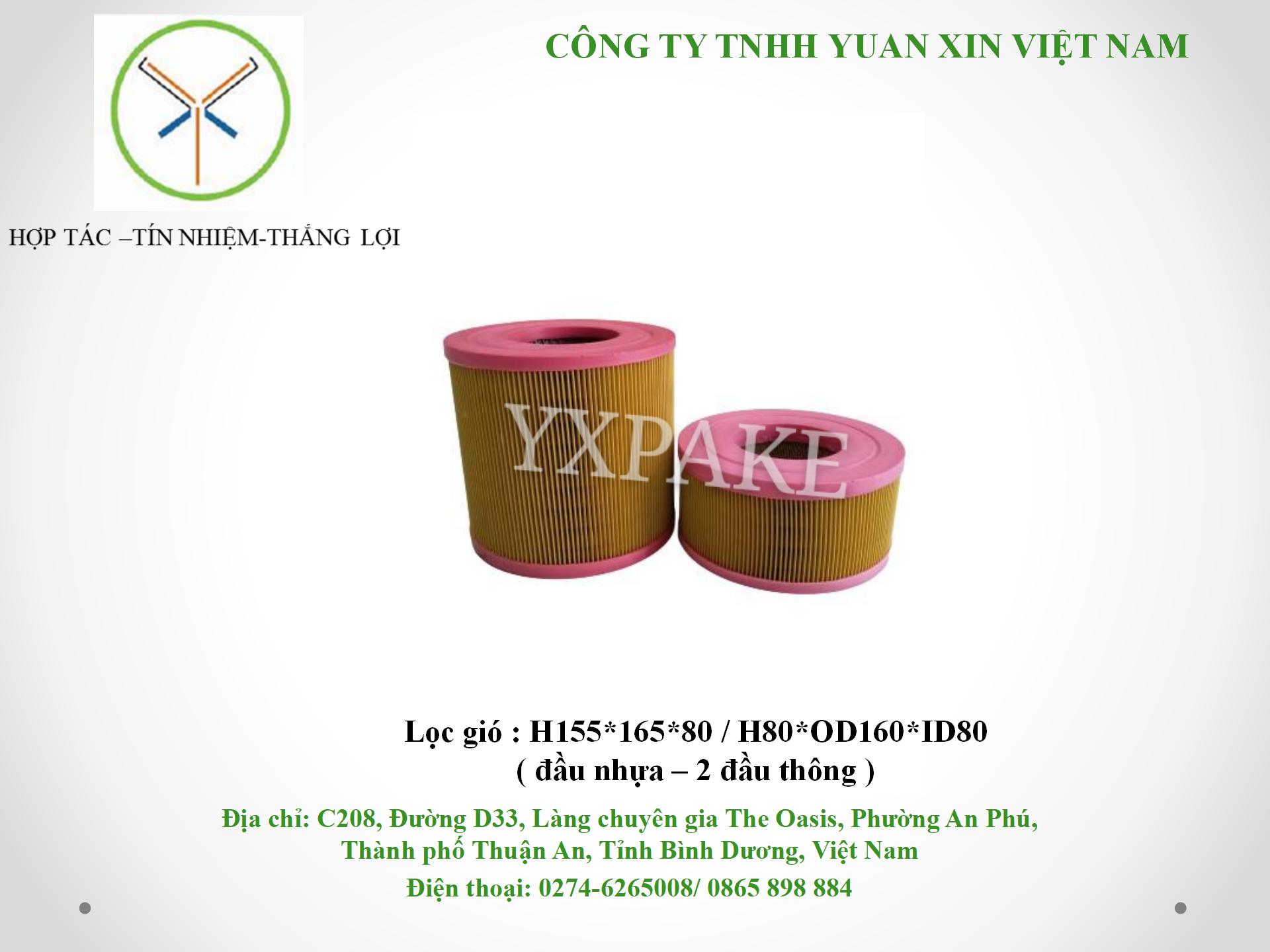 mẫu lọc gióH155*165*80,H80*OD160*ID80