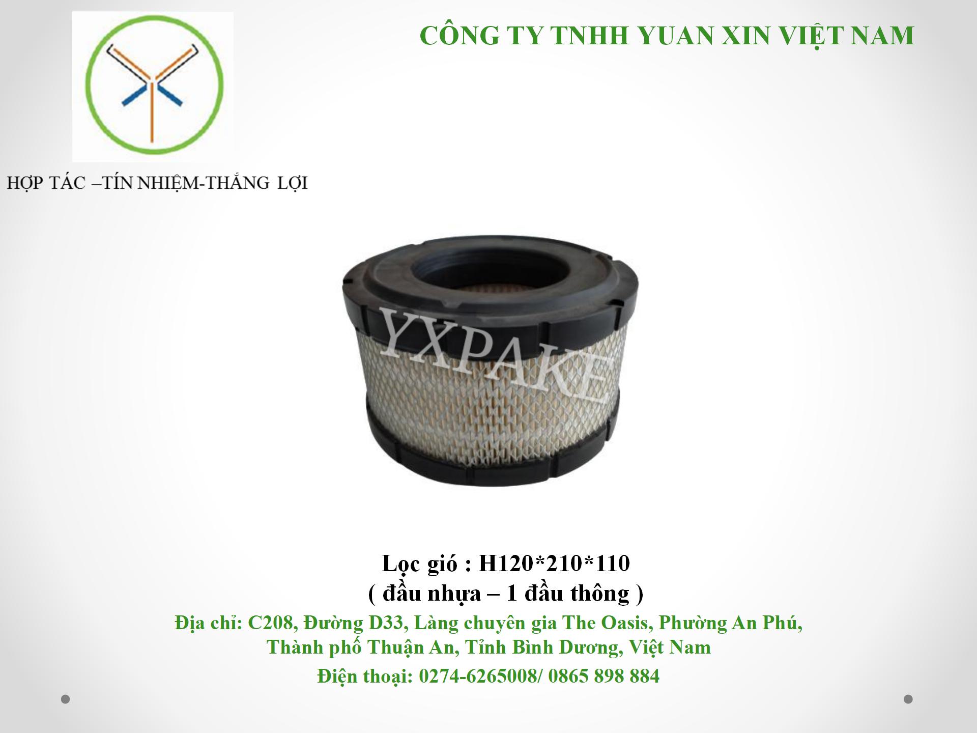 mẫu lọc gióH120*210*110