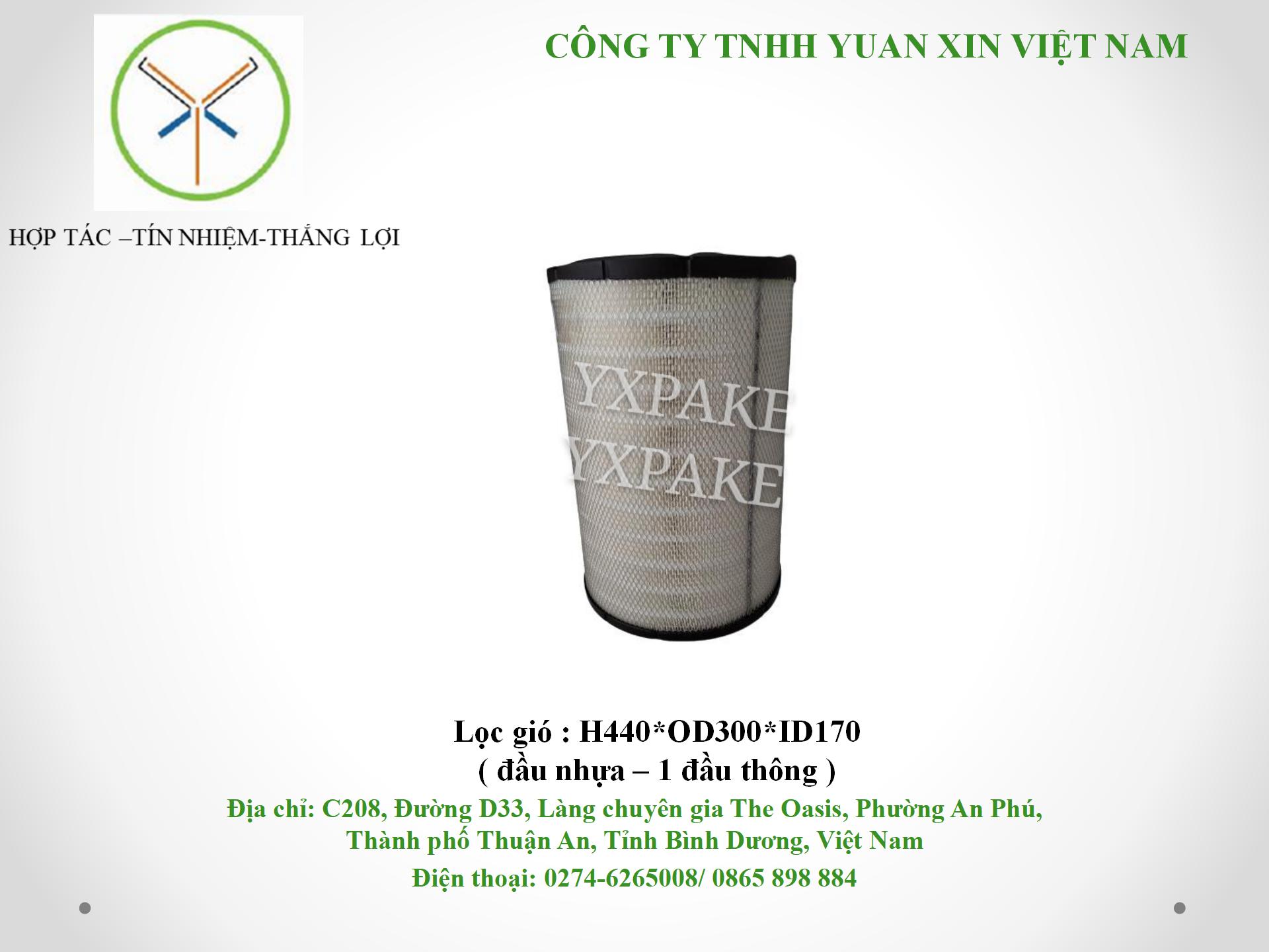 mẫu lọc gióH440*OD300*ID170