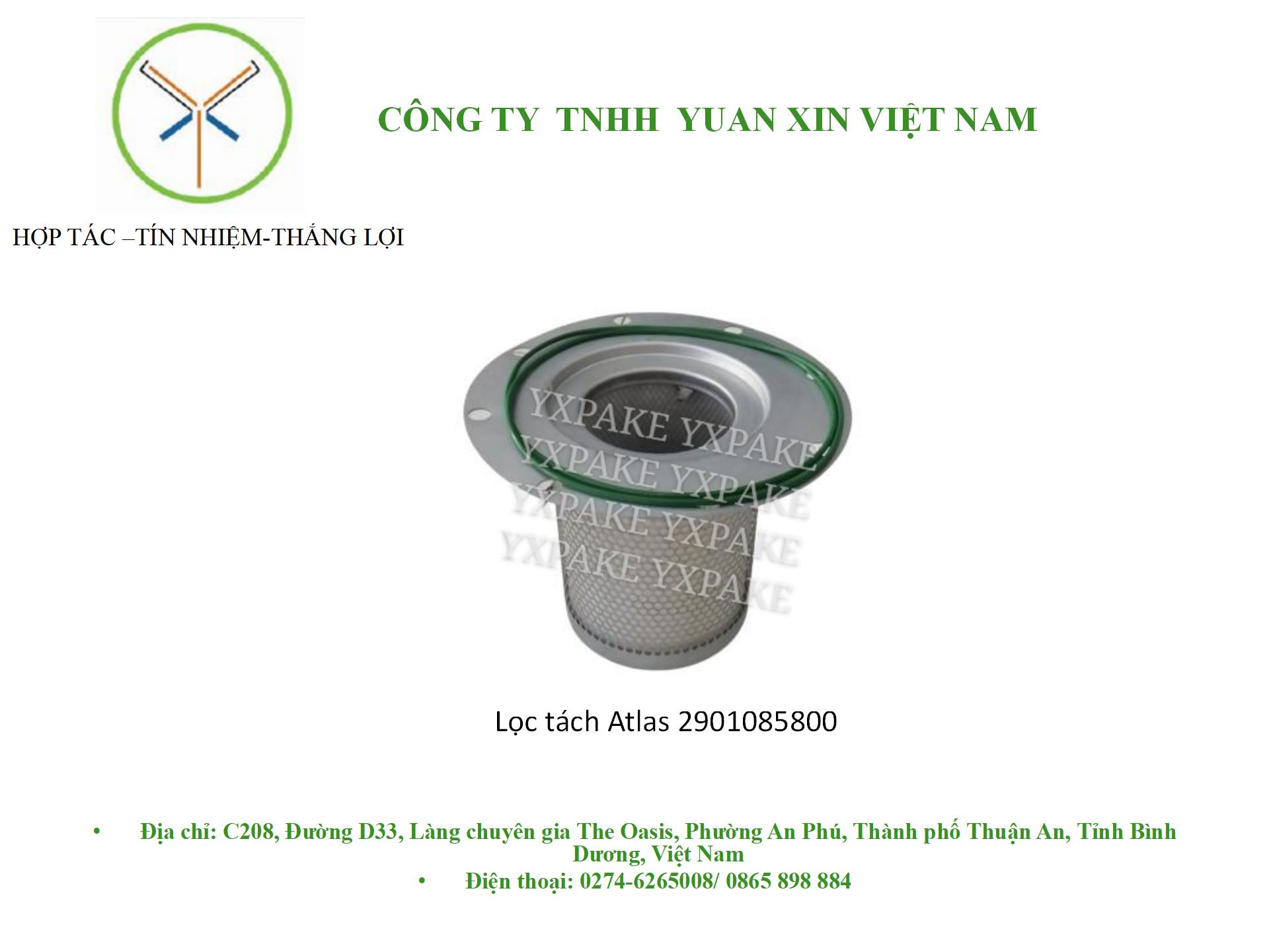 mẫu lọc tách trong2901085800