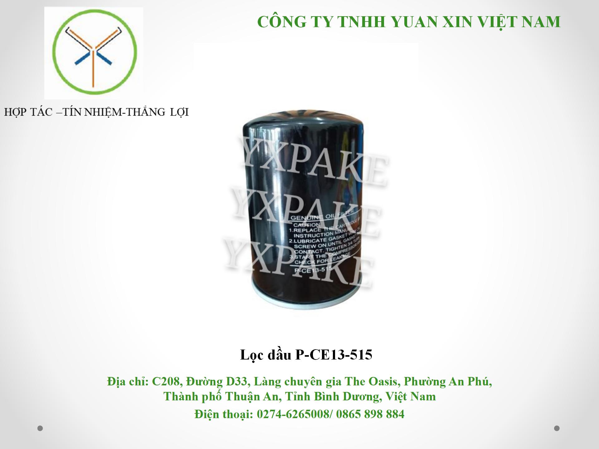 mẫu lọc dầuP-CE13-515