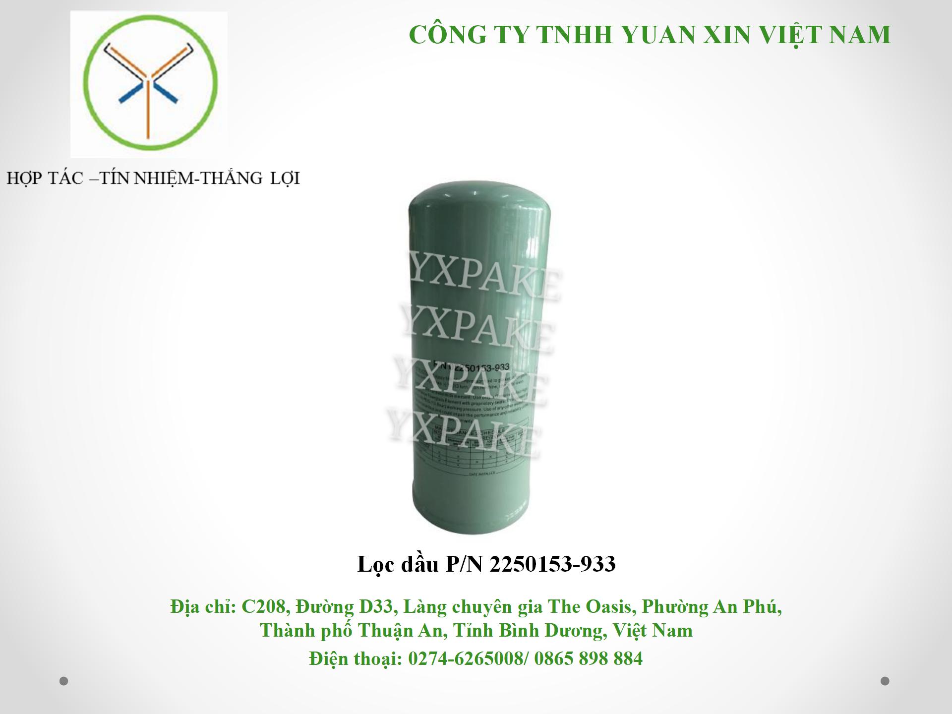 mẫu lọc dầu2250153-933