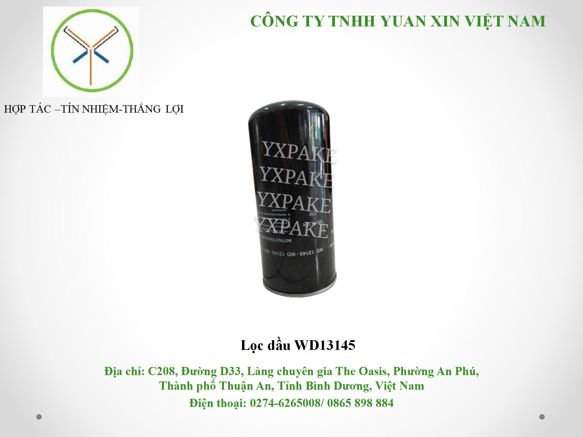 mẫu lọc dầuWD13145