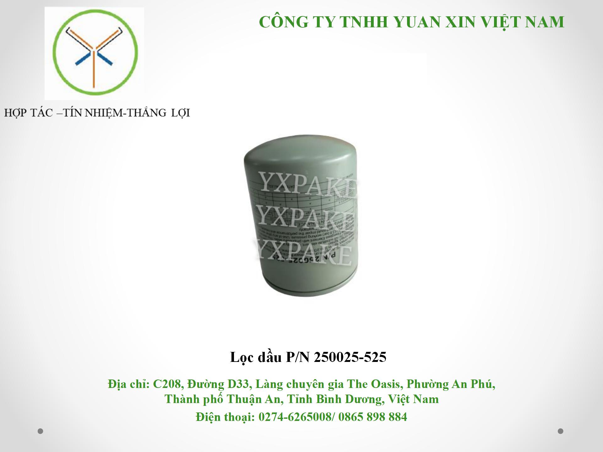 mẫu lọc dầu250025-525