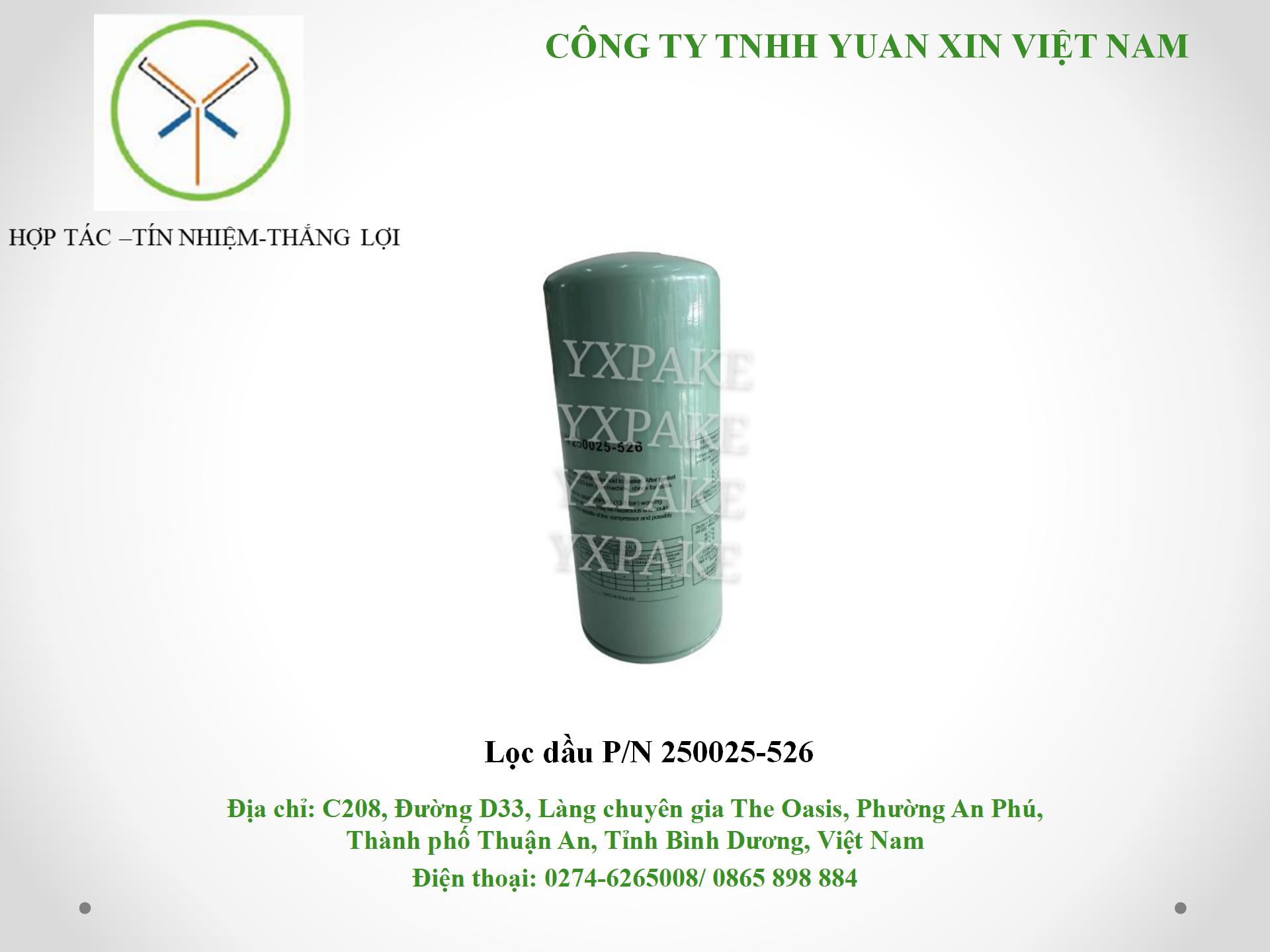 mẫu lọc dầu250025-526