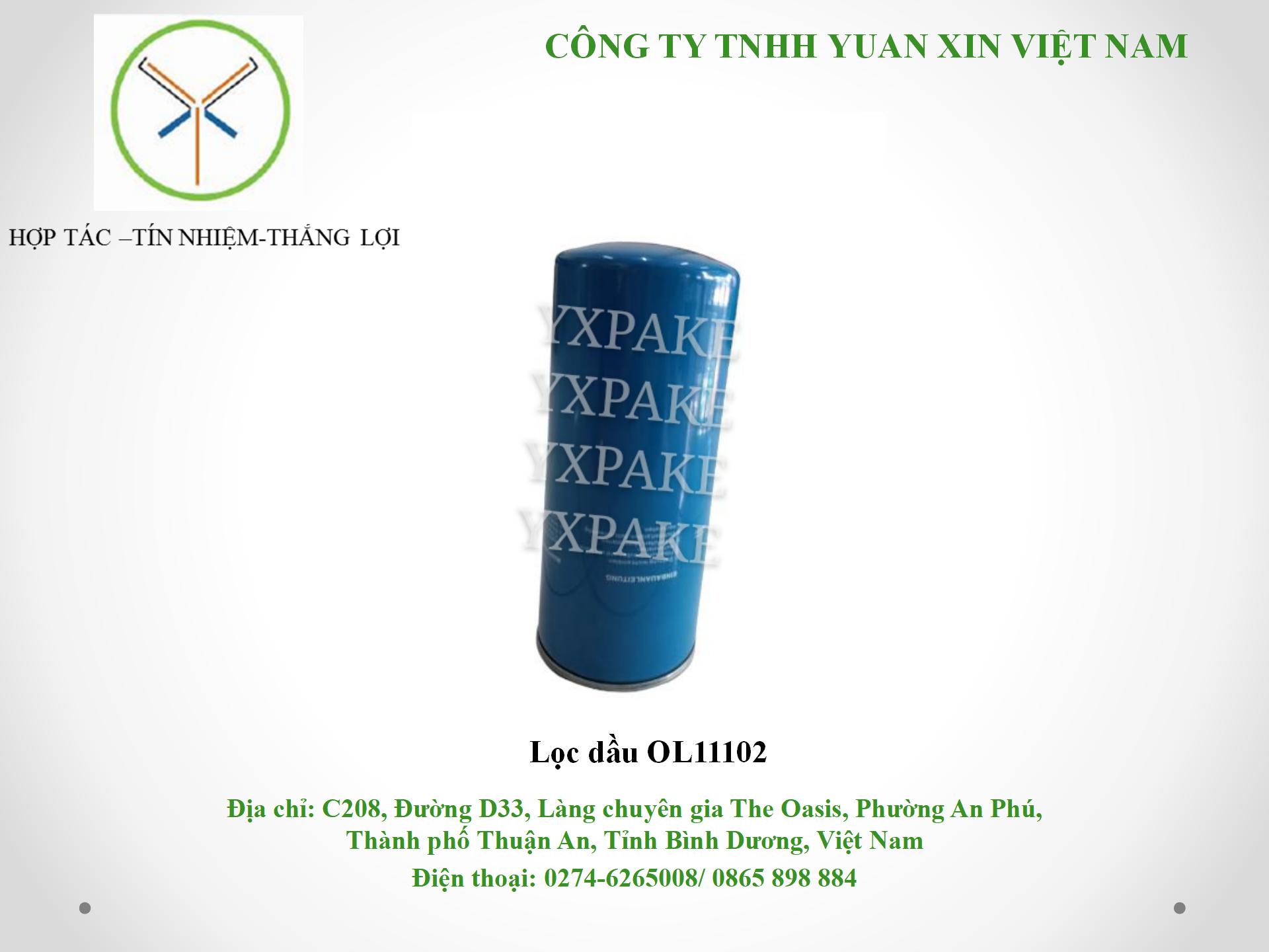 mẫu lọc dầuOL11102
