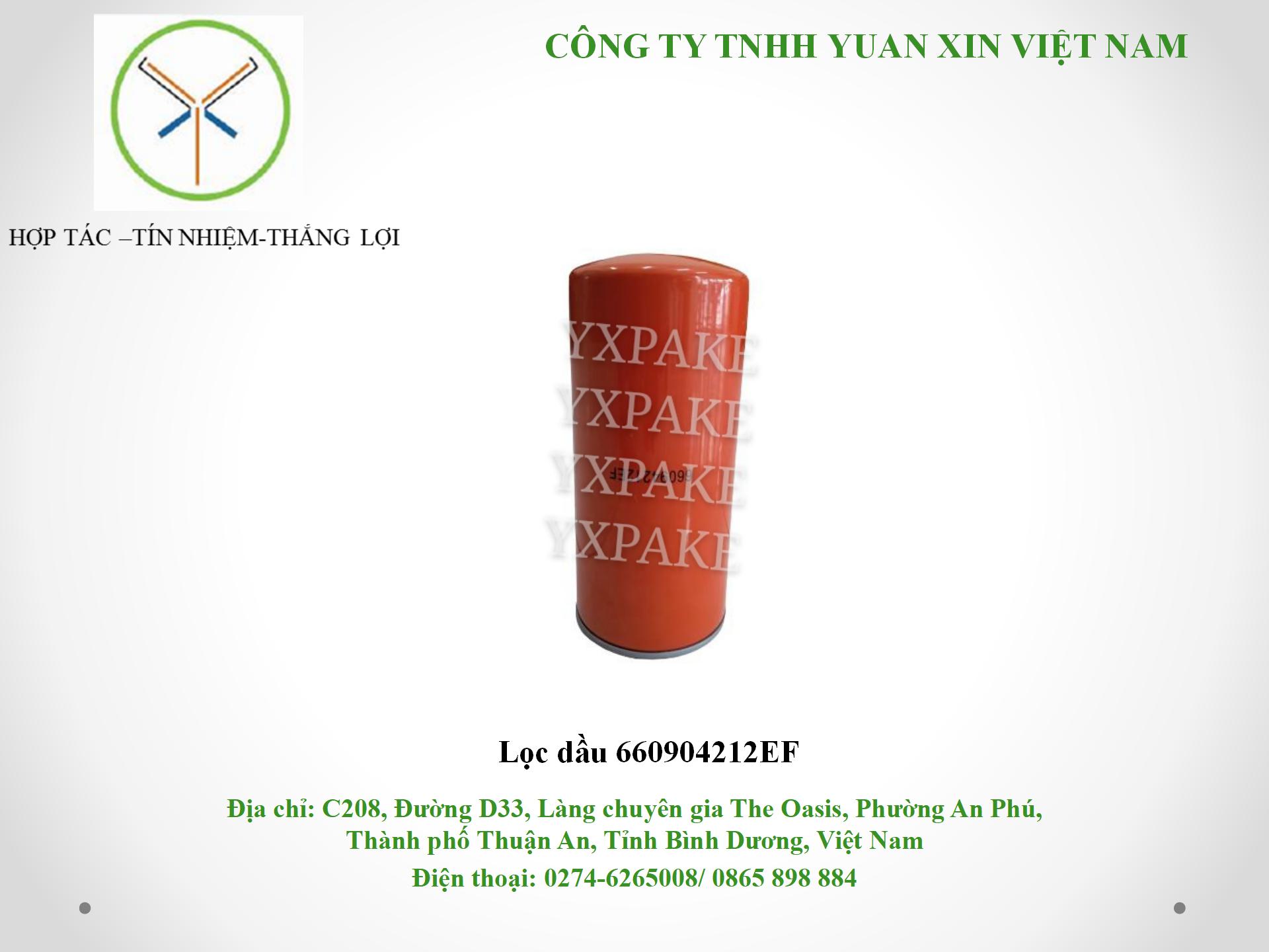 mẫu lọc dầu660904212EF