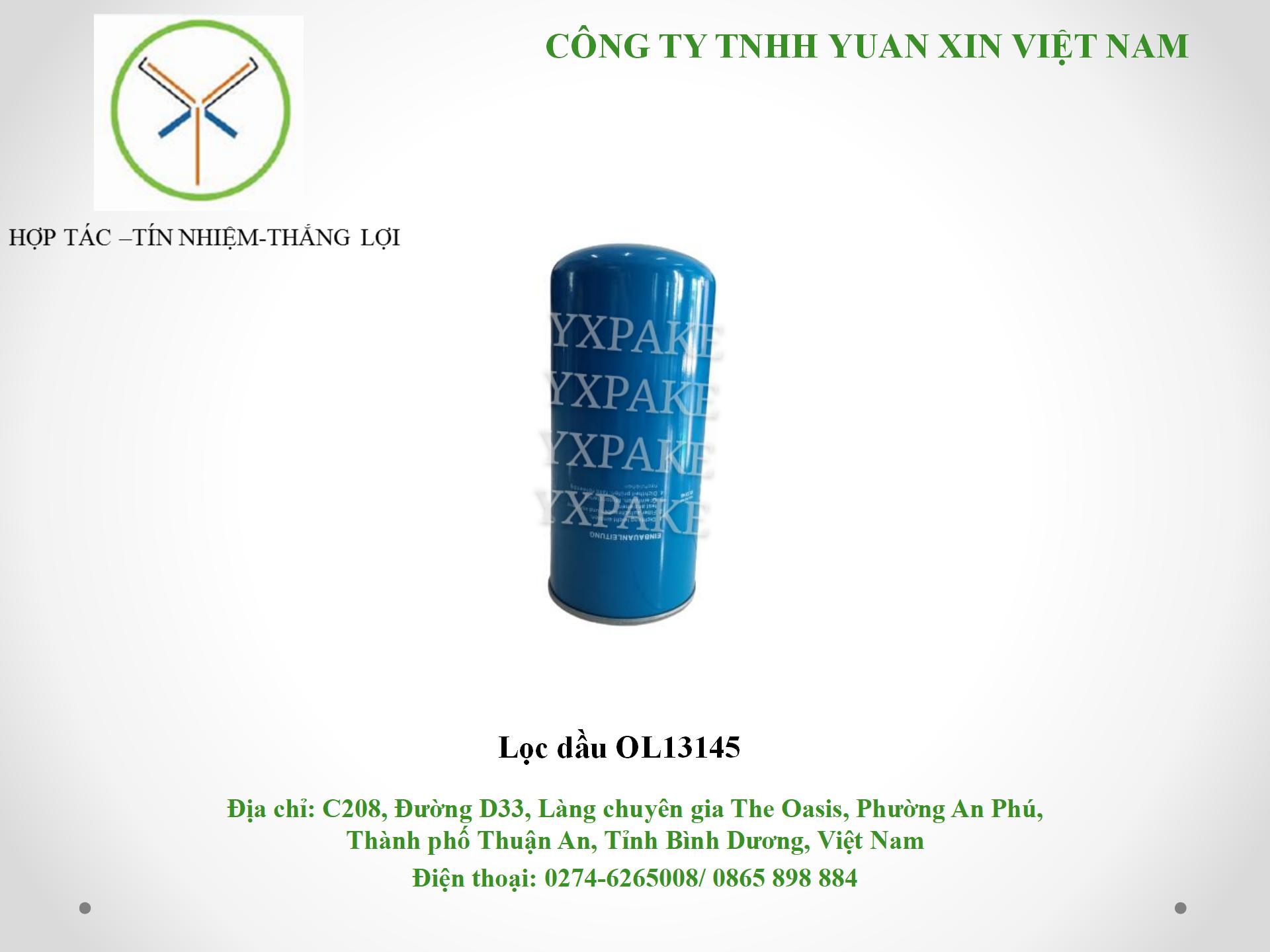 mẫu lọc dầuOL13145