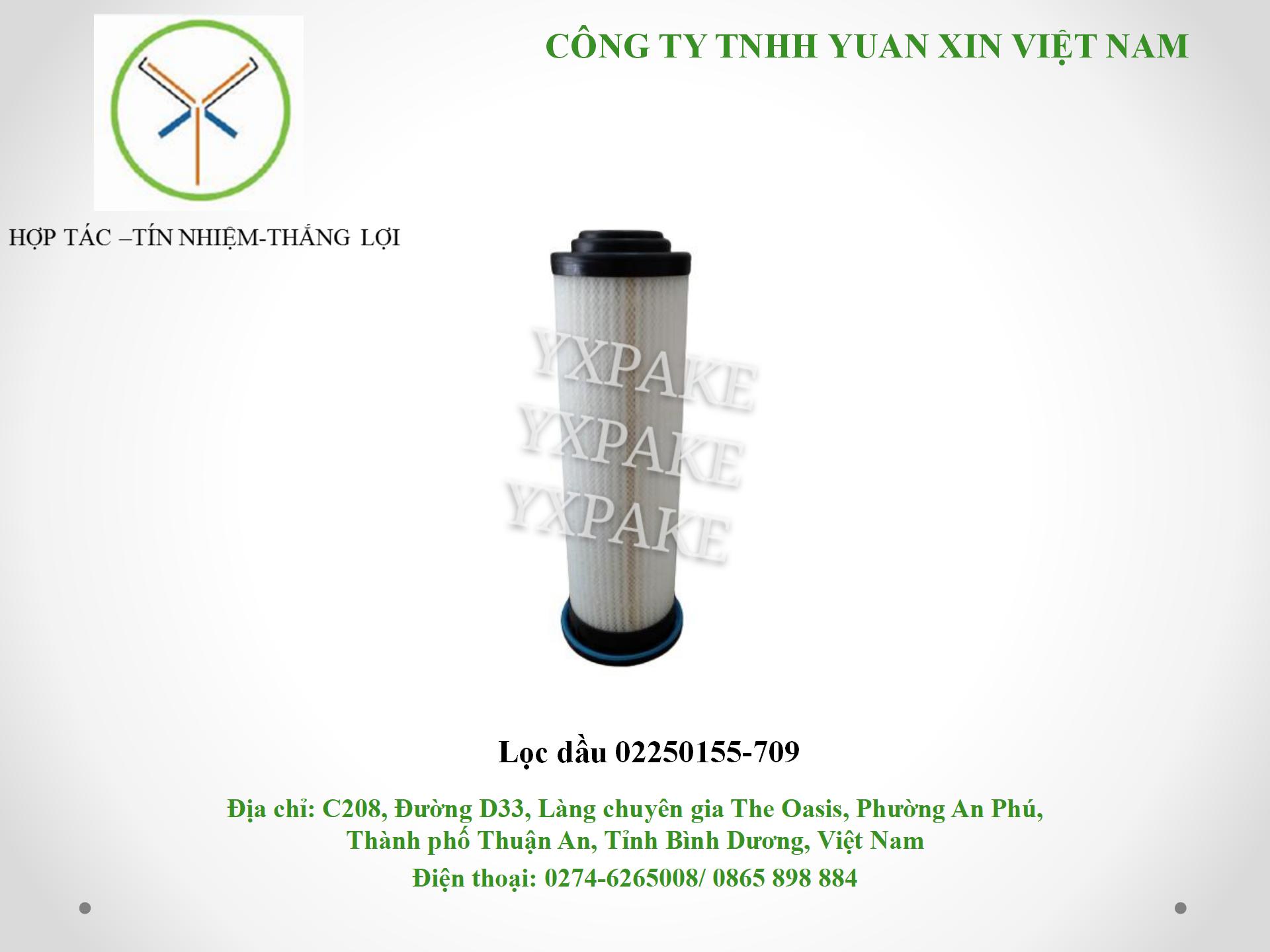 mẫu lọc dầu02250155-709