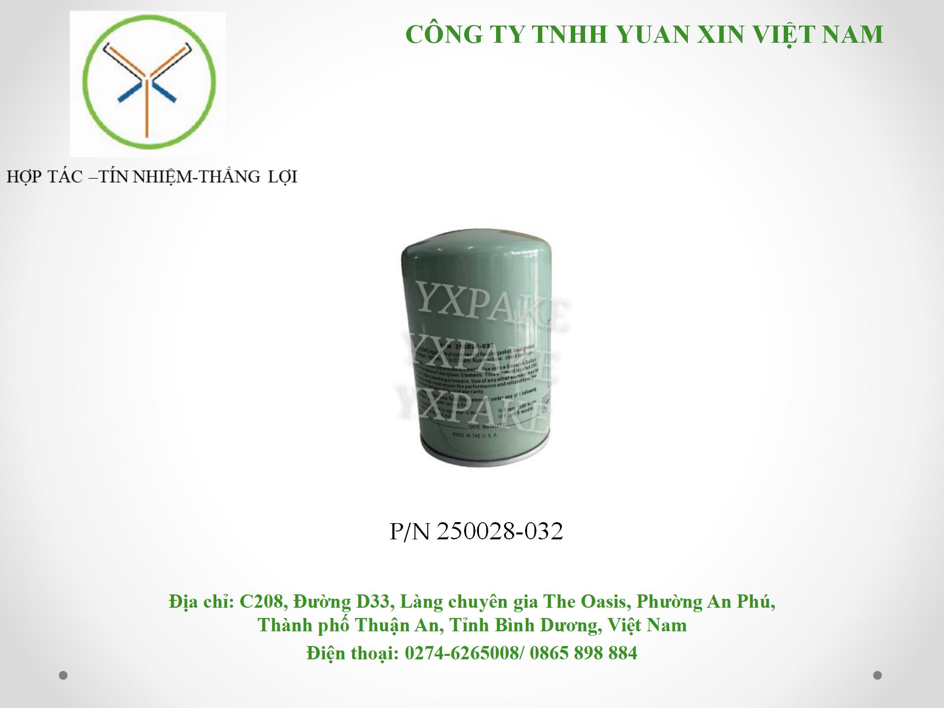 mẫu lọc dầu250028-032