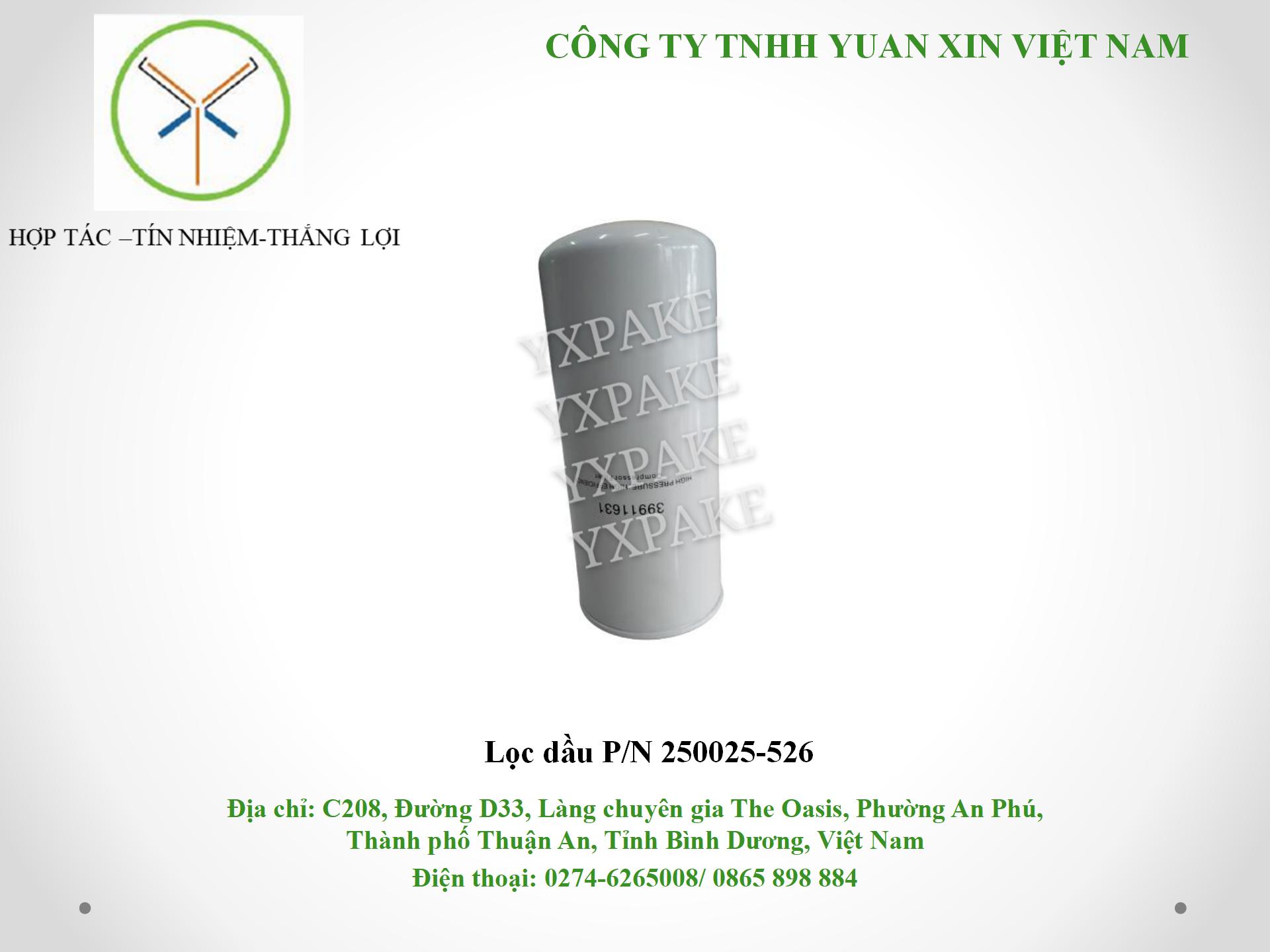 mẫu lọc dầu250025-526