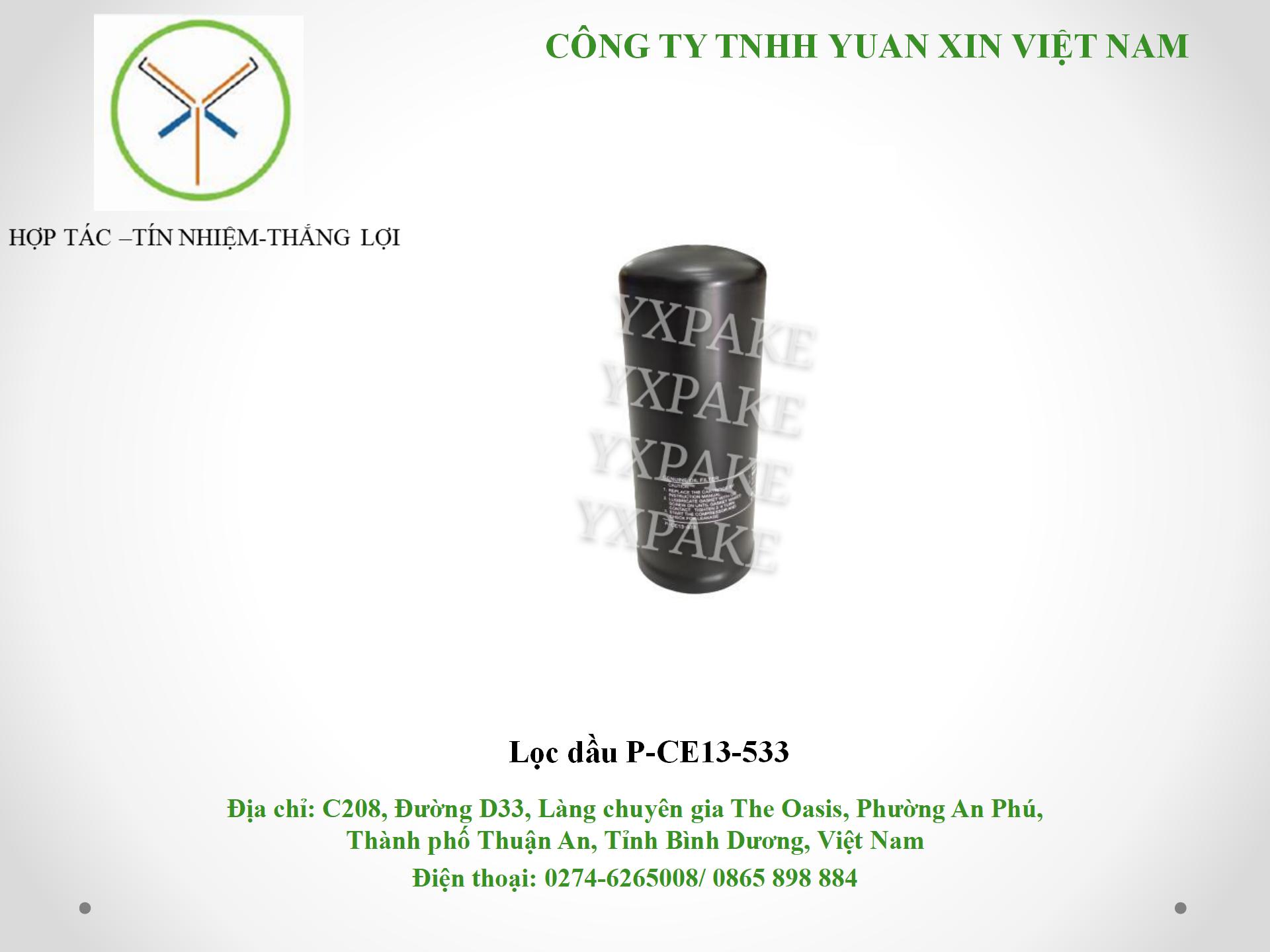 mẫu lọc dầuP-CE13-533