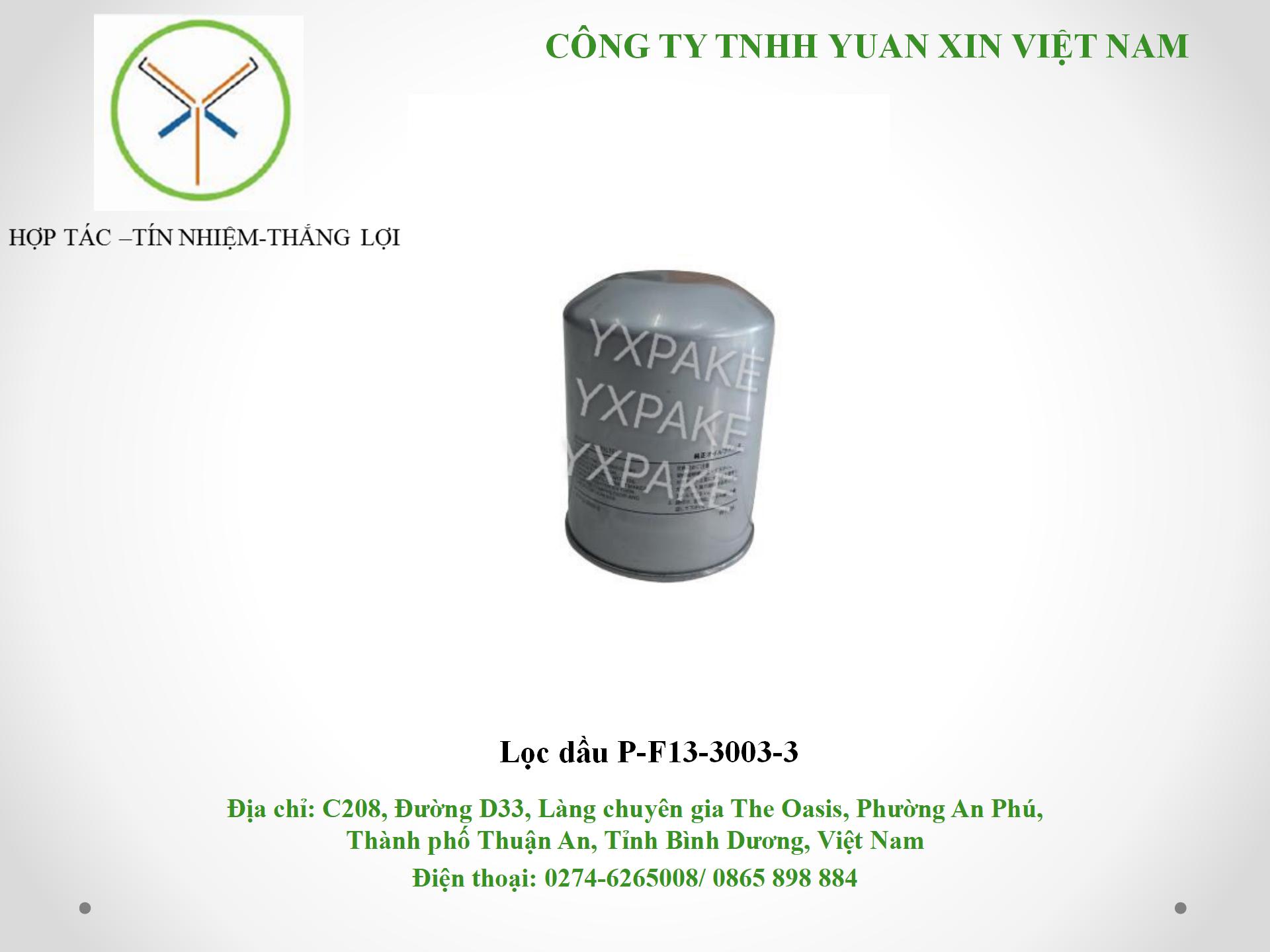 mẫu lọc dầuP-F13-3003-3