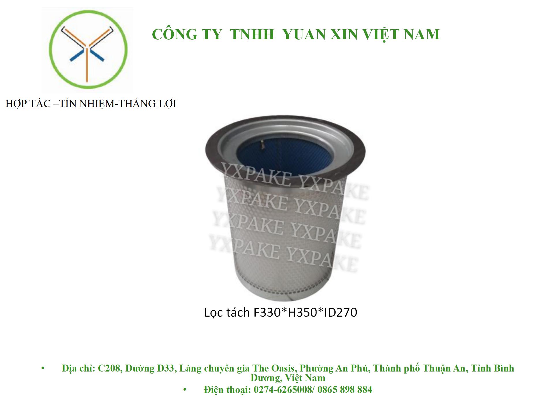 mẫu lọc táchF330*H350*ID270