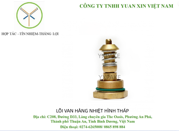 LÕI VAN HẰNG NHIỆT HÌNH THÁP