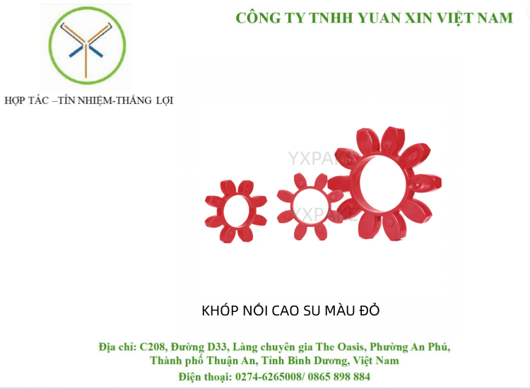 KHỚP NỐI CAO SU MÀU ĐỎ
