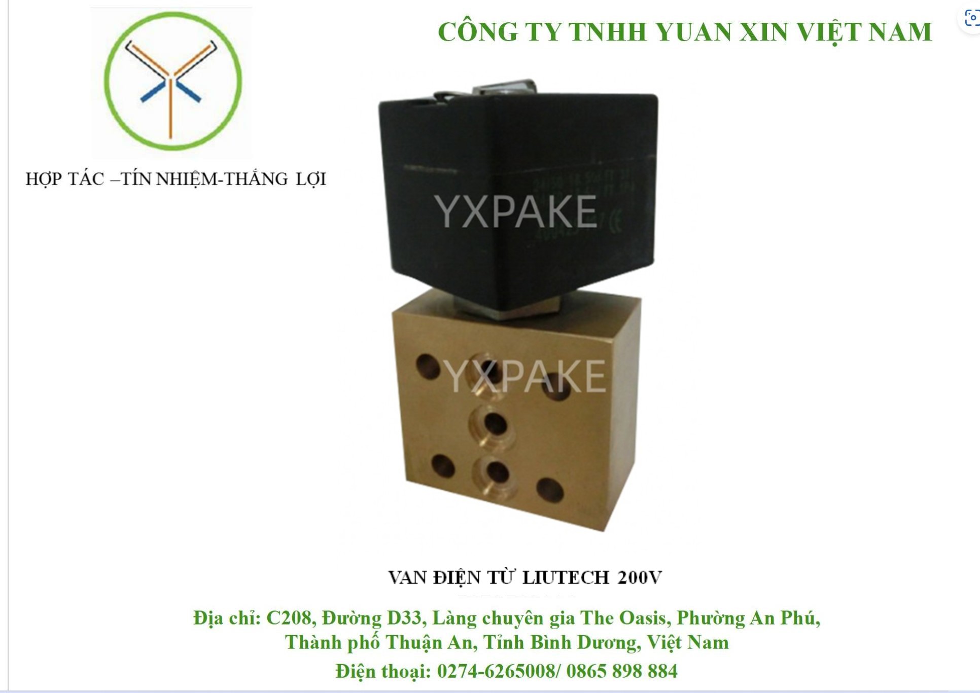 VAN ĐIỆN TỪ LIUTECH 200V