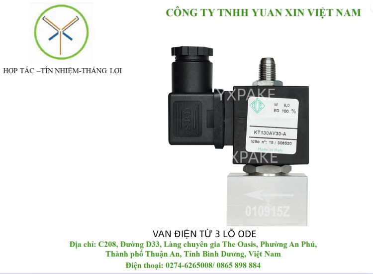 VAN ĐIỆN TỪ 3 LỖ ODE