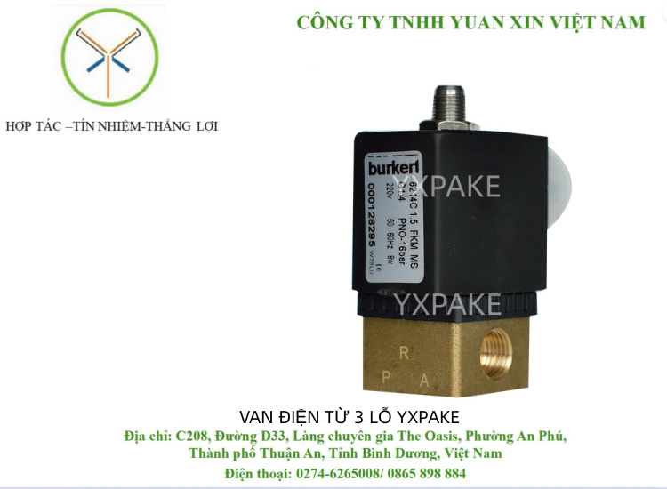 VAN ĐIỆN TỪ 3 LỖ YXPAKE