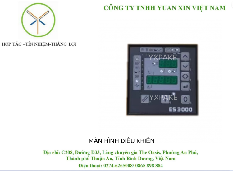 MẦN HÌNH ĐIỀU KHIỂN